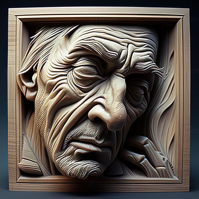3D model Martin Johnson Hid American artist (STL)